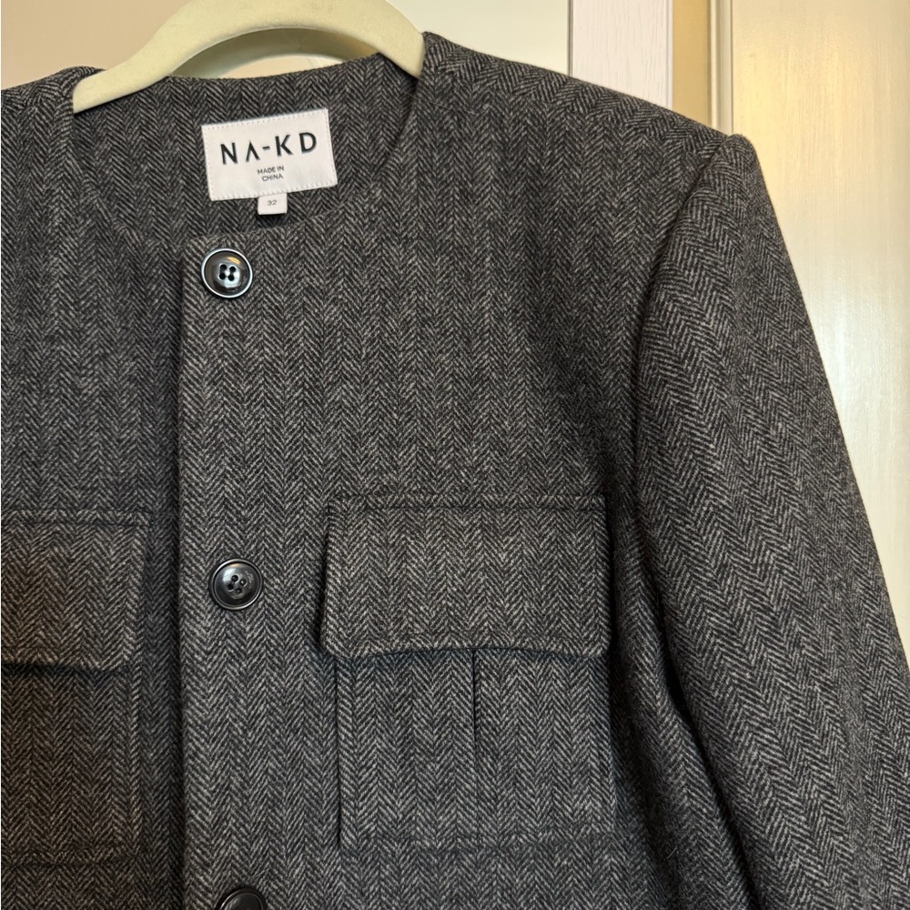 Gray Blazer Jacket - image 3